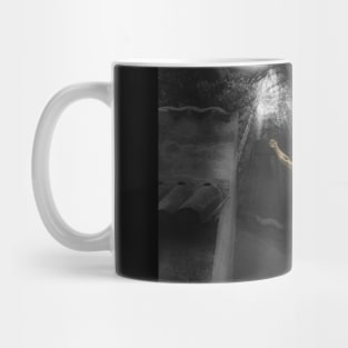 inri, black and white Mug